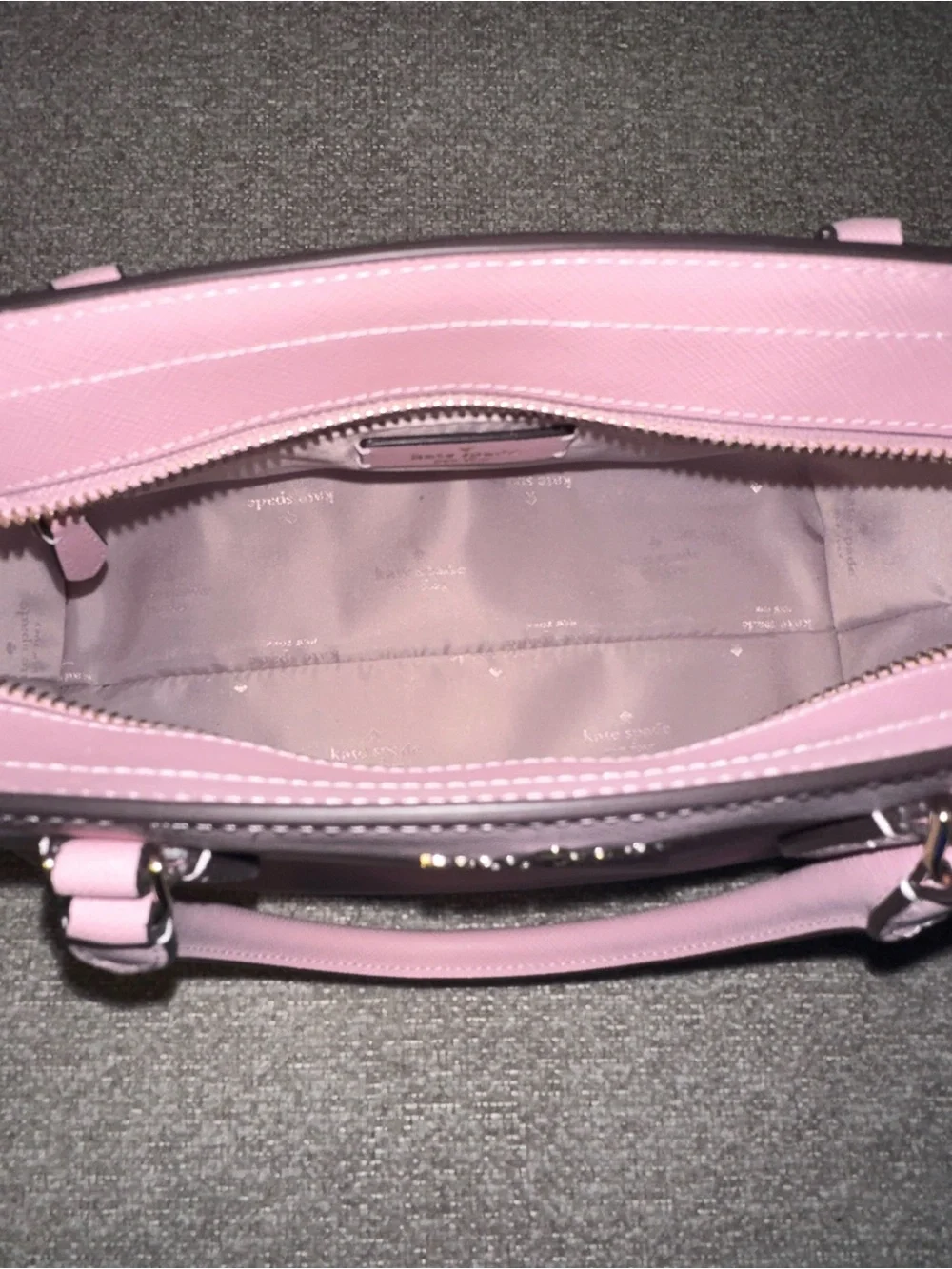 Kate Spade Shimmer Pink RAE Satchel bag with Gold Hardware